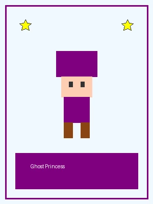 幽灵公主像素角色图，可短时间飞行穿透障碍，探索 pp电子